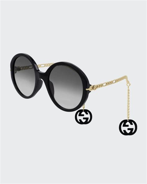 gucci sunglasses frame|gucci round sunglasses women.